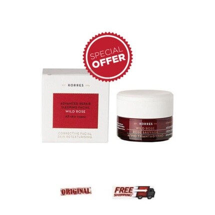 Ночная маска для лица «Дикая роза» для всех типов кожи, 40 мл - Специальное предложение, Korres
Ночная маска для лица «Дикая роза» для всех типов кожи, 40 мл - Специальное предложение, Korres