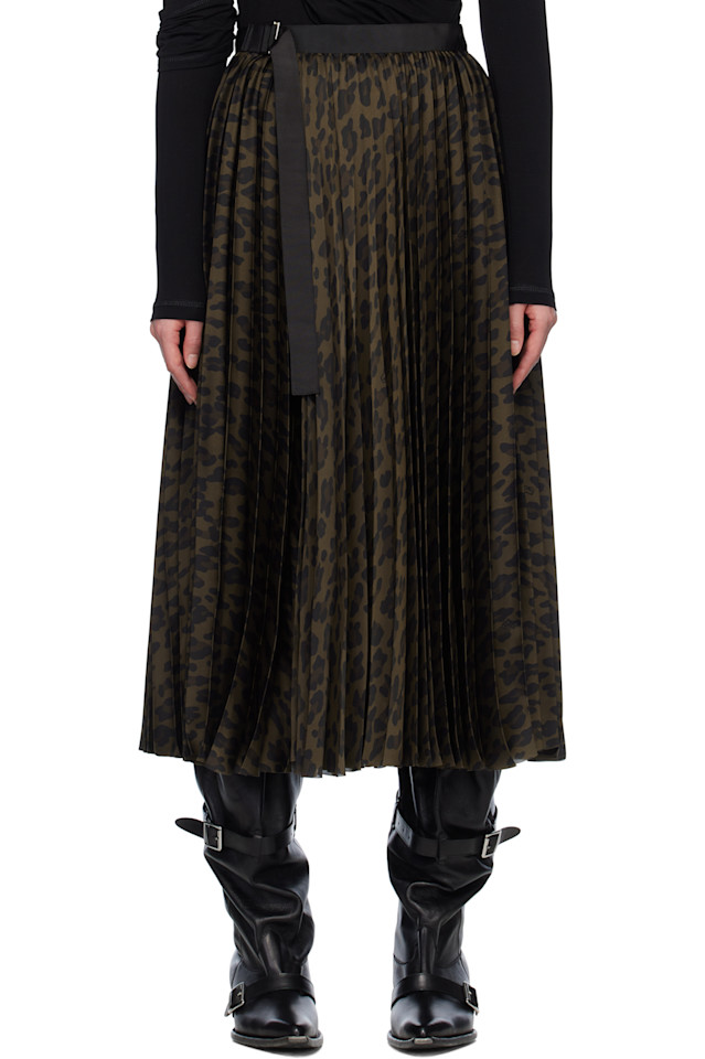 Леопардовый макси-юбка Sacai, коричневый
Леопардовый макси-юбка Sacai, коричневый