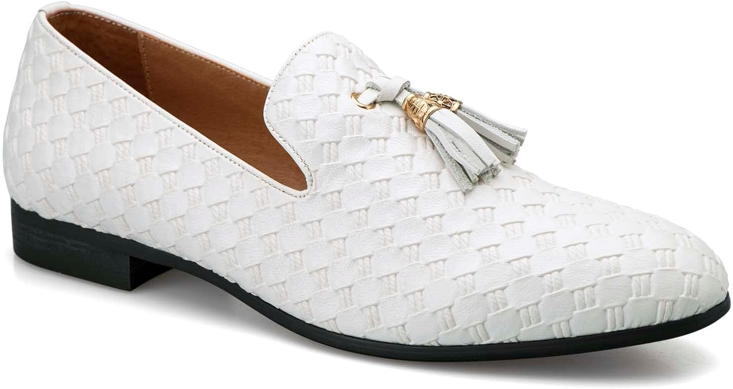 Мужские лоферы Meijiana для свадьбы, лоферы без шнурков для мужчин, обувь к смокингу, белый
Мужские лоферы Meijiana для свадьбы, лоферы без шнурков для мужчин, обувь к смокингу, белый