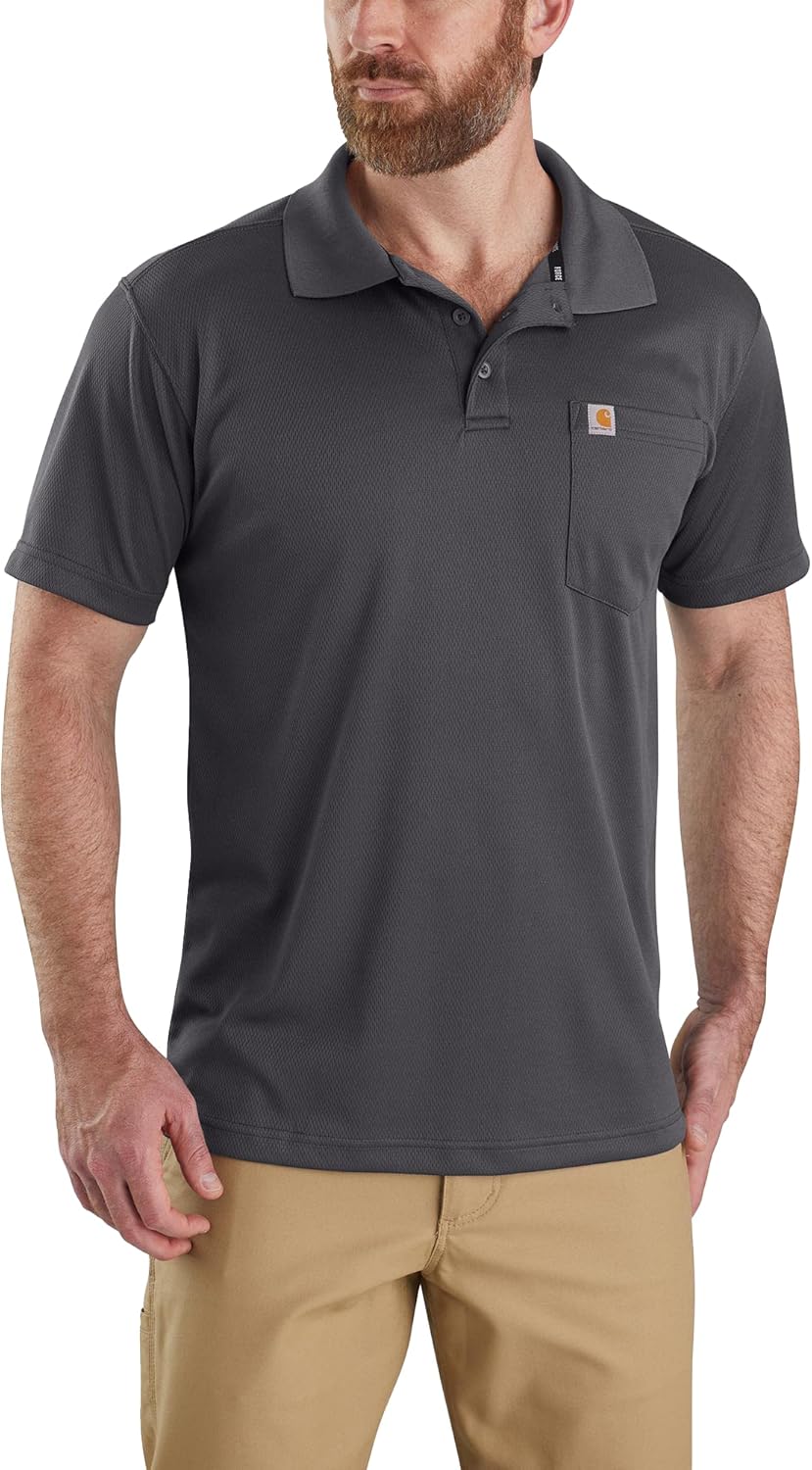 Carhartt мужская футболка-поло Force Relaxed Fit с карманом, Shadow
Carhartt мужская футболка-поло Force Relaxed Fit с карманом, Shadow