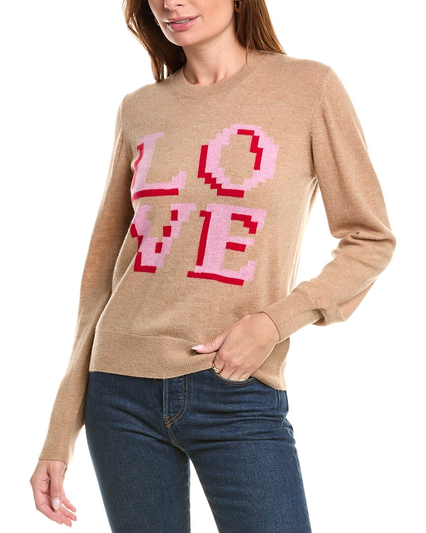 Джемпер Pixel Love из смеси шерсти и кашемира Brodie Brodie Cashmere, бежевый 
Джемпер Pixel Love из смеси шерсти и кашемира Brodie Brodie Cashmere, бежевый