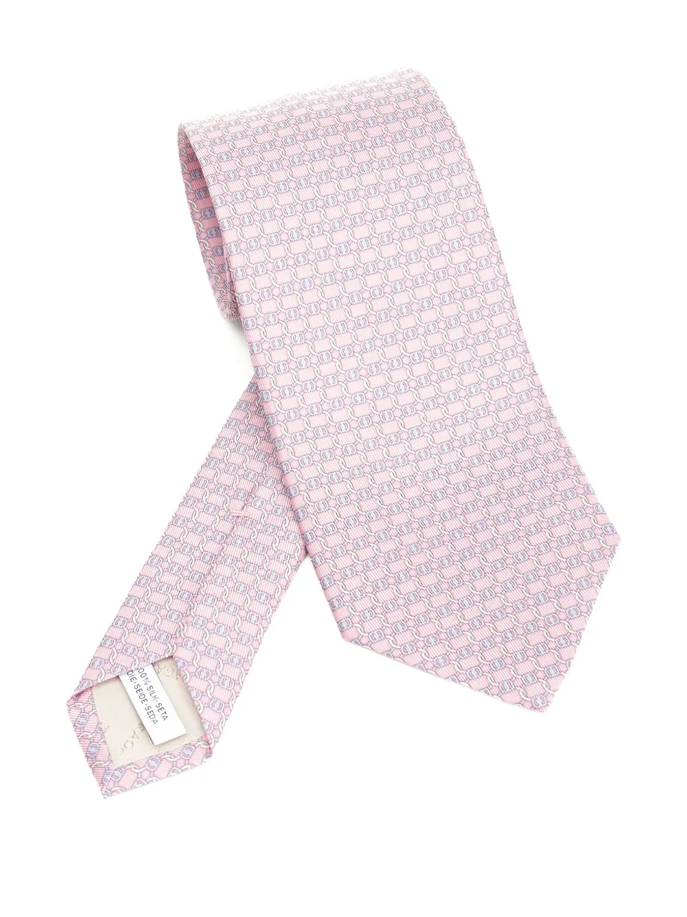 Шелковый галстук с узором Ferragamo, розовый
Шелковый галстук с узором Ferragamo, розовый