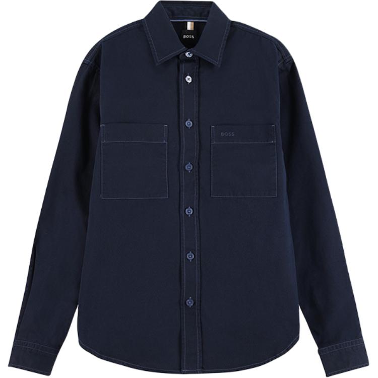 Рубашка с вышитым логотипом Boss HUGO BOSS, синий
Рубашка с вышитым логотипом Boss HUGO BOSS, синий