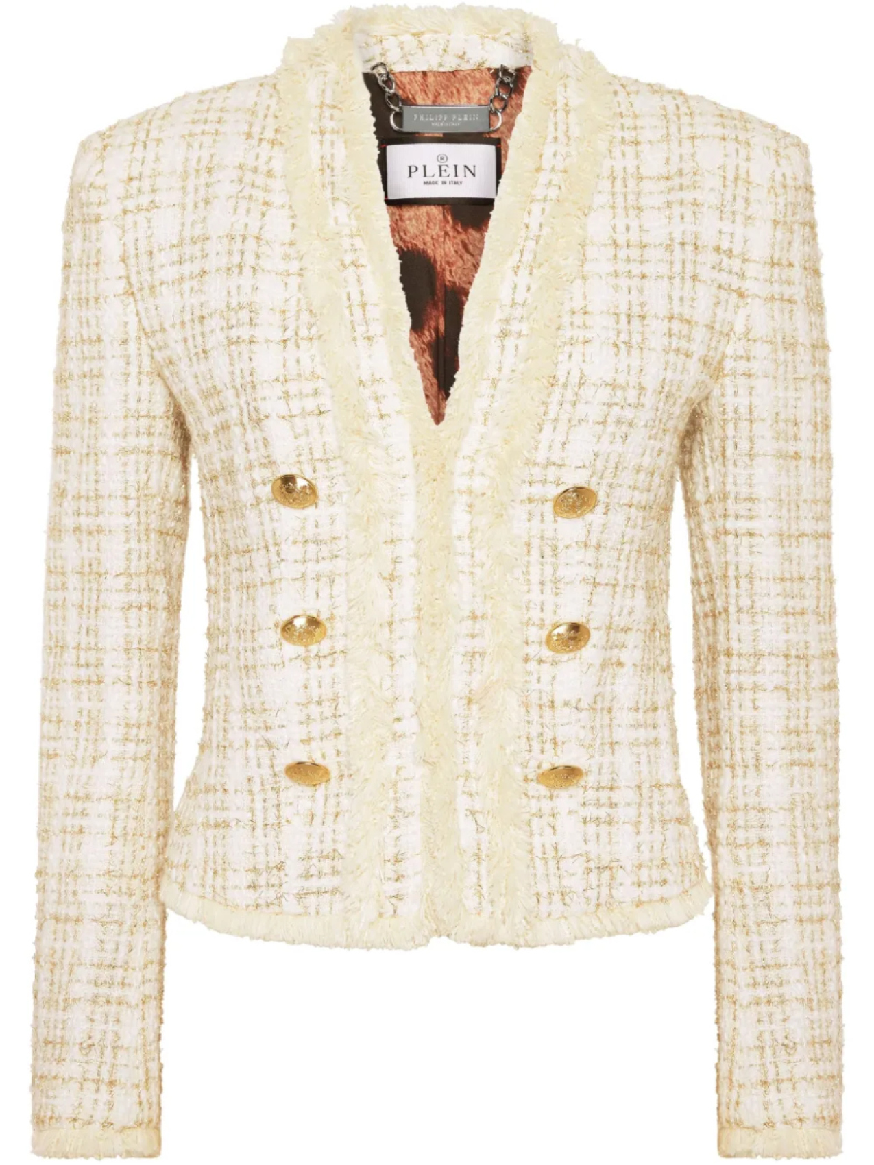 Philipp Plein твидовая куртка, белый
Philipp Plein твидовая куртка, белый