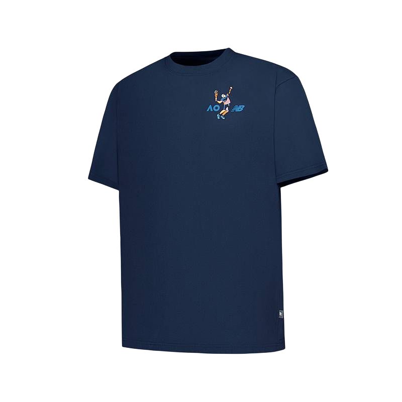 New Balance Теннисные топы для мужчин, морской синий, круглый вырез, умеренная посадка
New Balance Теннисные топы для мужчин, морской синий, круглый вырез, умеренная посадка