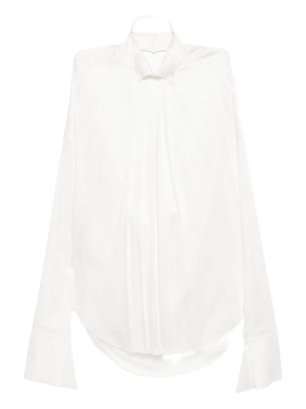 Плиссированная рубашка с открытой спиной Gaze De Lin, белый
Плиссированная рубашка с открытой спиной Gaze De Lin, белый