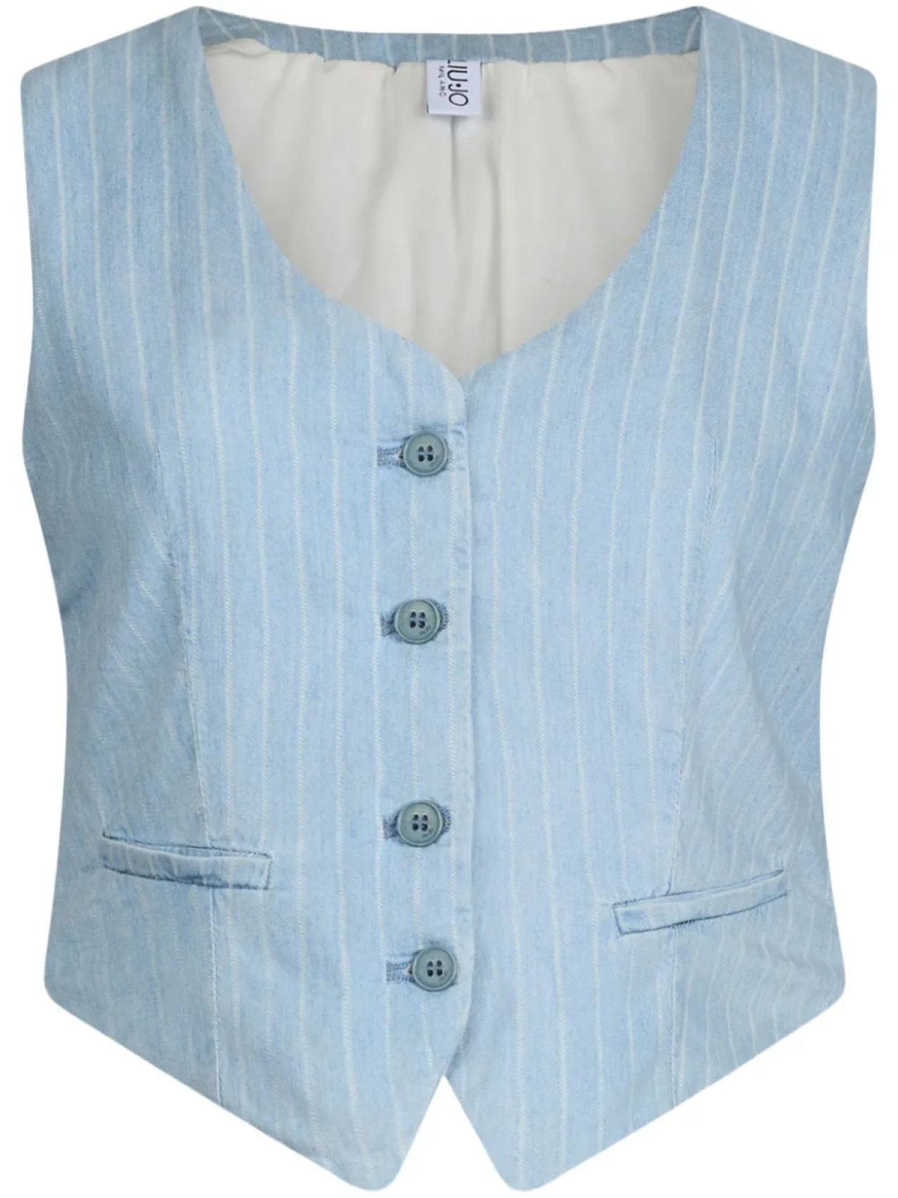 Жилет в тонкую полоску LIU JO, синий
Жилет в тонкую полоску LIU JO, синий