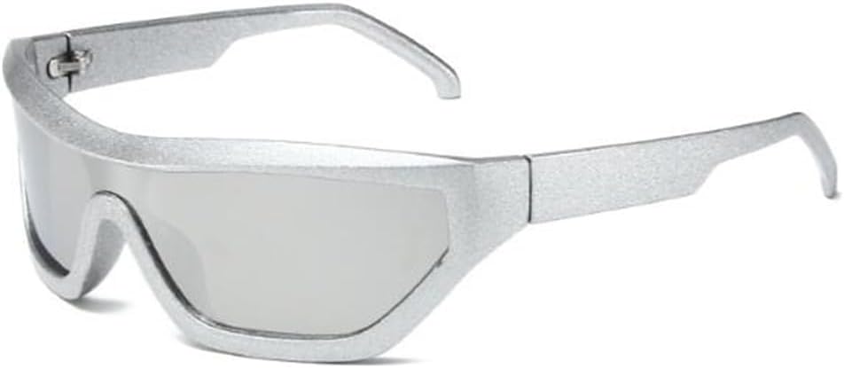 Футуристические солнцезащитные очки в стиле Y2K, стильные овальные спортивные солнцезащитные очки с обтекаемой формой для женщин и мужчин SLCHJXS, Silver Frame White Mercury
Футуристические солнцезащитные очки в стиле Y2K, стильные овальные спортивные солнцезащитные очки с обтекаемой формой для женщин и мужчин SLCHJXS, Silver Frame White Mercury