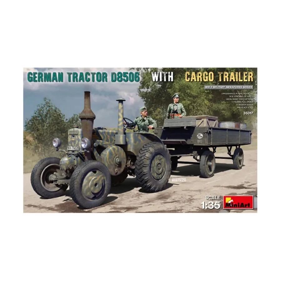 Немецкий D8506 с грузовым прицепом, WWII Military Miniatures Series (1:35) (MiniArt Models)
Немецкий D8506 с грузовым прицепом, WWII Military Miniatures Series (1:35) (MiniArt Models)