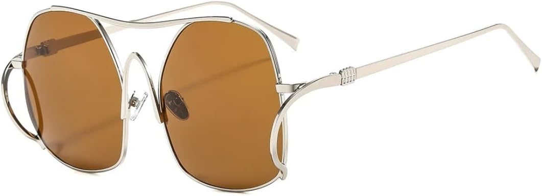 Роскошные модные солнцезащитные очки овальной формы с градиентным переходом цвета для женщин, с двойной оправой, универсальные, подходят для мужчин, защита от УФ-излучения UV400 UATXTAU, Silvery Tea
Роскошные модные солнцезащитные очки овальной формы с градиентным переходом цвета для женщин, с двойной оправой, универсальные, подходят для мужчин, защита от УФ-излучения UV400 UATXTAU, Silvery Tea