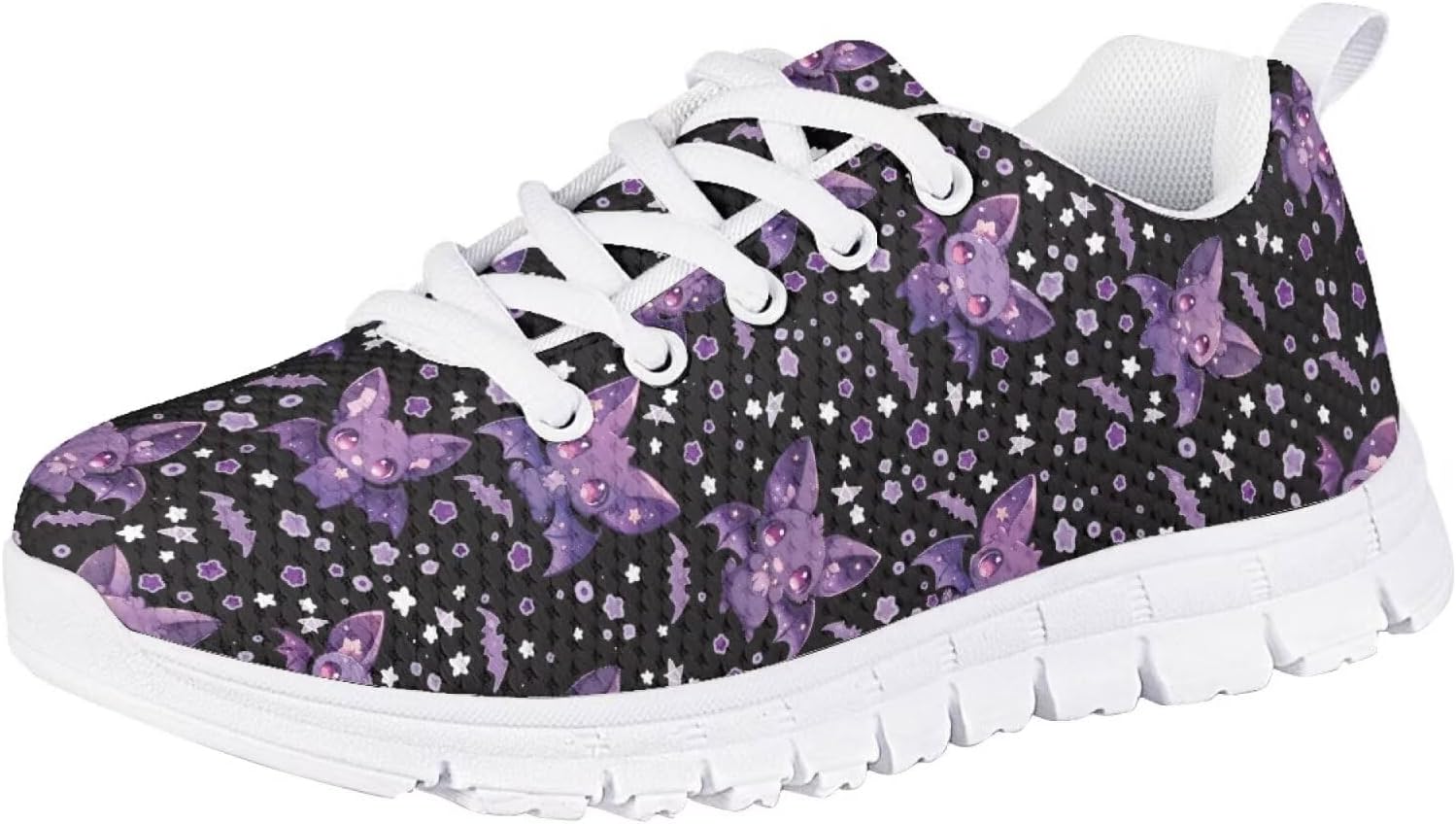 Кроссовки Forchrinse для мальчиков и девочек, с шнуровкой, для бега и ходьбы, повседневные, с плоской подошвой и противоскользящей подошвой, Halloween Bats Print
Кроссовки Forchrinse для мальчиков и девочек, с шнуровкой, для бега и ходьбы, повседневные, с плоской подошвой и противоскользящей подошвой, Halloween Bats Print