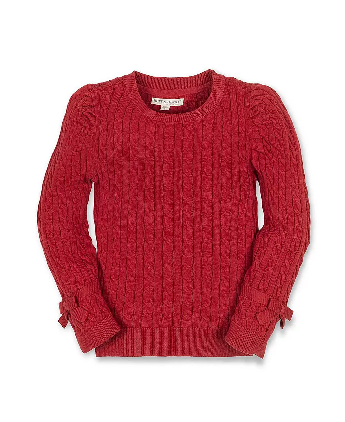 Детский свитер с длинными пышными рукавами и бантом для девочек из органического материала Hope & Henry, красный
Детский свитер с длинными пышными рукавами и бантом для девочек из органического материала Hope & Henry, красный