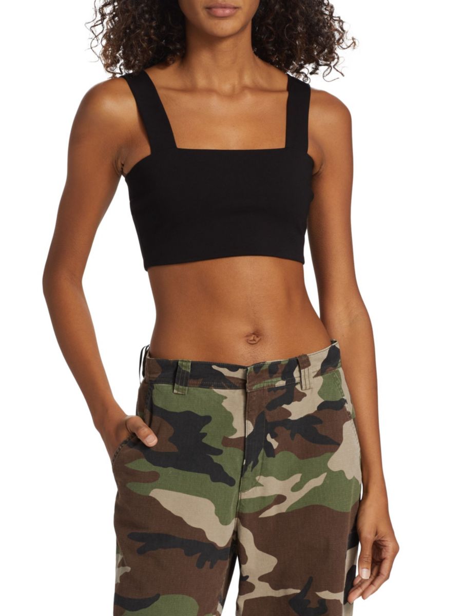 Укороченный топ с квадратным вырезом SPRWMN, черный
Укороченный топ с квадратным вырезом SPRWMN, черный