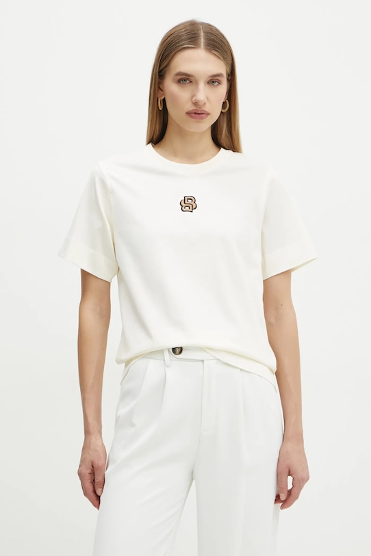 Хлопковая футболка Boss, бежевый
Хлопковая футболка Boss, бежевый