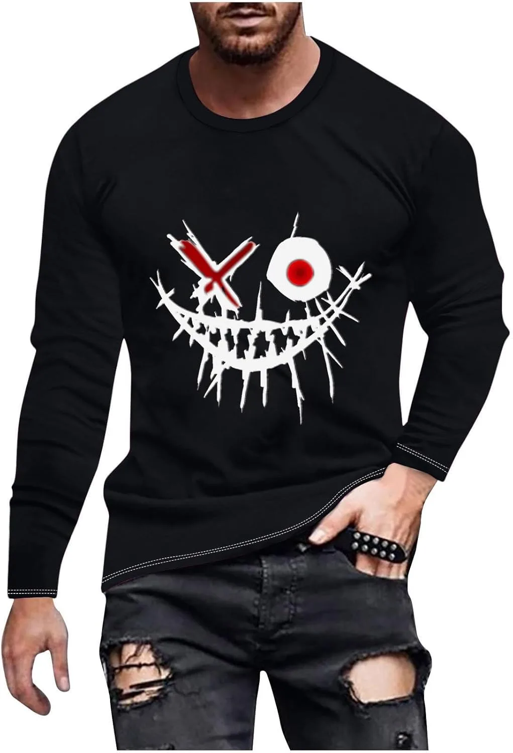 Мужская футболка с принтом X-Eyed Skull, длинный рукав Uillui
Мужская футболка с принтом X-Eyed Skull, длинный рукав Uillui