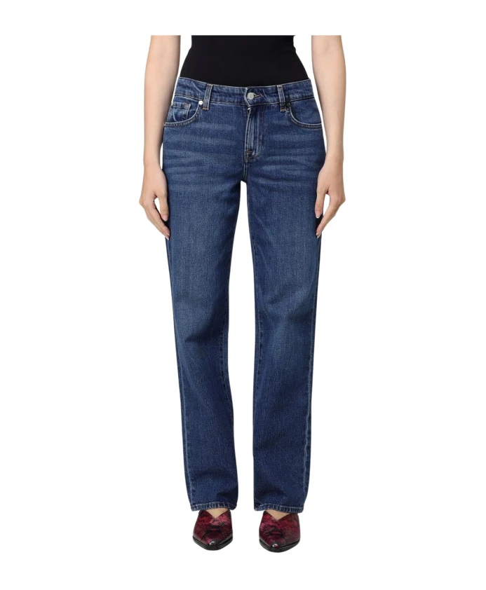 Джинсы прямого кроя 7 For All Mankind, синий
Джинсы прямого кроя 7 For All Mankind, синий