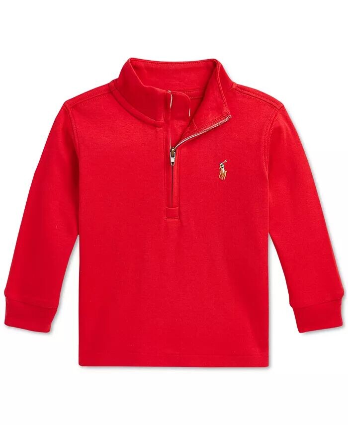 Детский хлопковый свитер с застежкой-молнией на четверть длины Polo Ralph Lauren, красный
Детский хлопковый свитер с застежкой-молнией на четверть длины Polo Ralph Lauren, красный