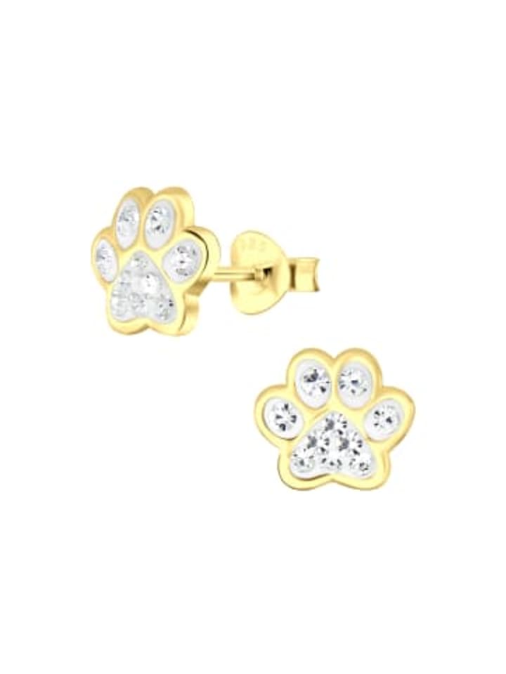 Alexander York Серьги-гвоздики в виде отпечатков лап, белые, серебро 925 пробы с золотым покрытием, комплект из 2 штук
Alexander York Серьги-гвоздики в виде отпечатков лап, белые, серебро 925 пробы с золотым покрытием, комплект из 2 штук