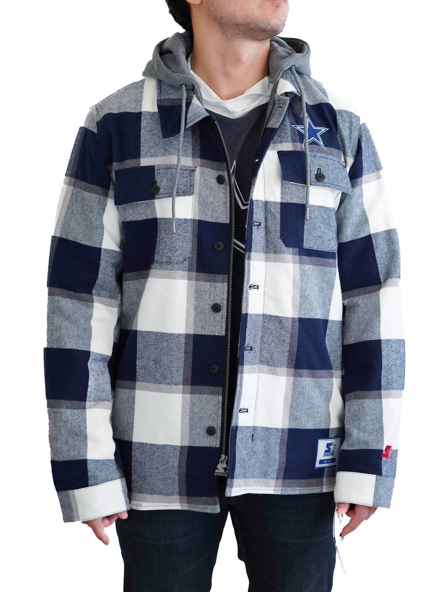 Мужская фланелевая куртка Sherpa стартового цвета Cowboys темно-синего цвета Starter, Синий, Мужская фланелевая куртка Sherpa стартового цвета Cowboys темно-синего цвета Starter
Мужская фланелевая куртка Sherpa стартового цвета Cowboys темно-синего цвета Starter, Синий, Мужская фланелевая куртка Sherpa стартового цвета Cowboys темно-синего цвета Starter