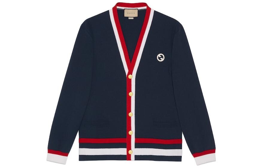 Трикотаж мужской синий Gucci, синий 
Трикотаж мужской синий Gucci, синий