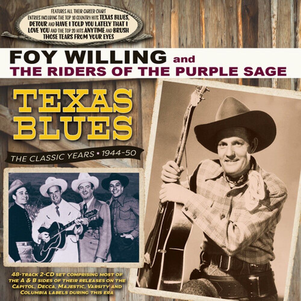 Диск CD Texas Blues: The Classic Years 1944-50 - Foy Willing & The Riders Of The Purple Sage
Диск CD Texas Blues: The Classic Years 1944-50 - Foy Willing & The Riders Of The Purple Sage