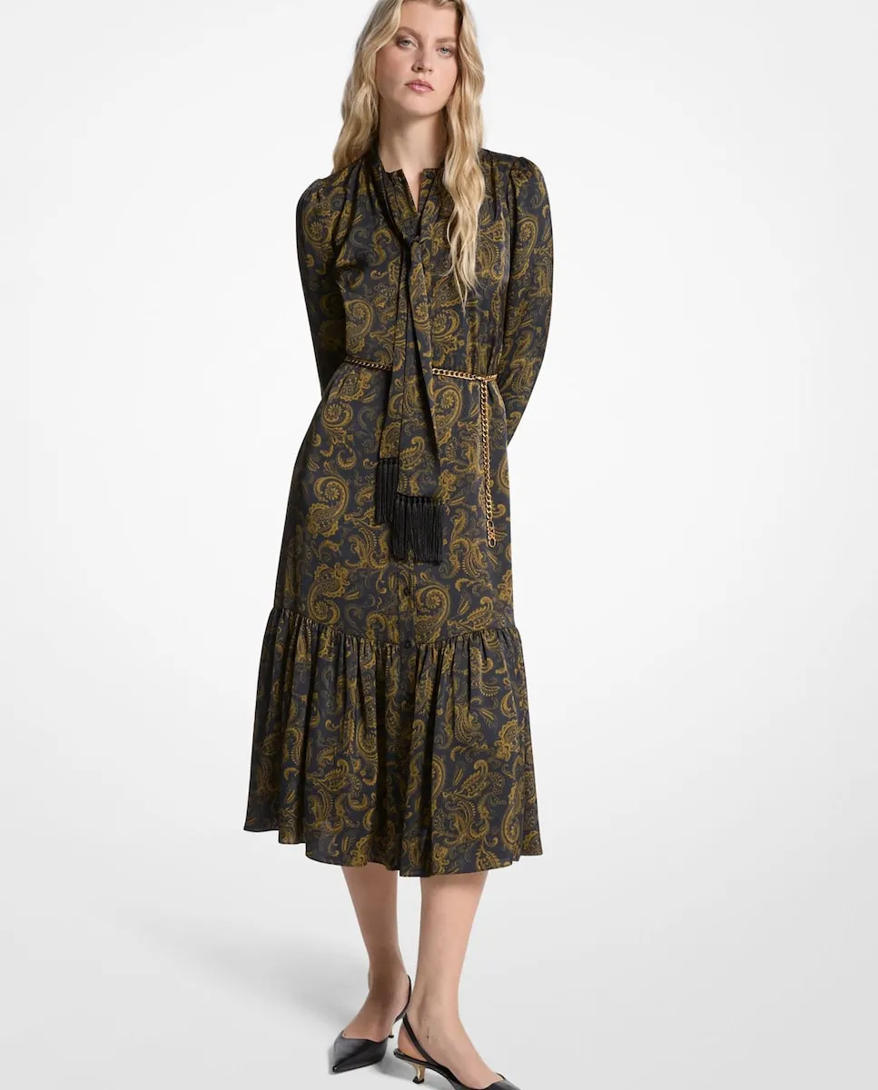 Атласное миди-платье с принтом Michael Michael Kors, черный/зеленый
Атласное миди-платье с принтом Michael Michael Kors, черный/зеленый