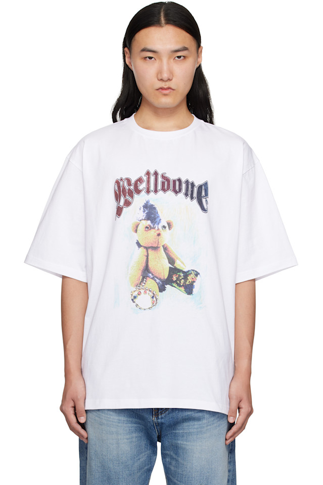 Панк футболка с медведем We11Done, белый
Панк футболка с медведем We11Done, белый