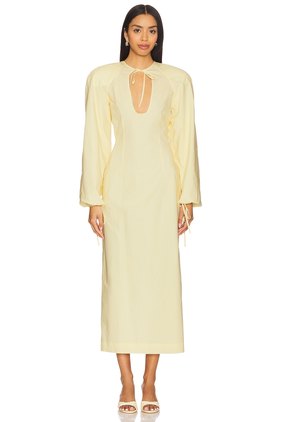 Макси-платье с вырезом Rowen Rose, white & yellow
Макси-платье с вырезом Rowen Rose, white & yellow