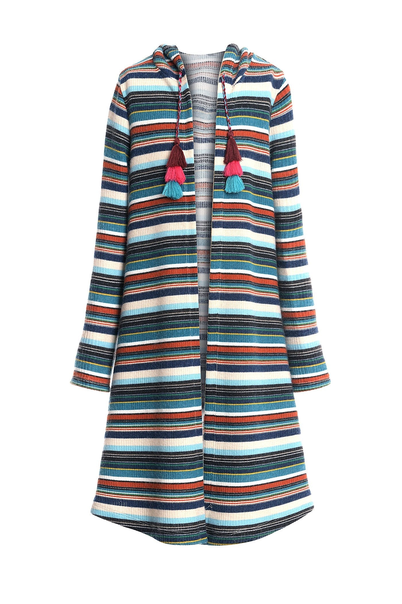 Длинный кардиган с капюшоном в полоску для больших девочек Truly Me, мультиколор
Длинный кардиган с капюшоном в полоску для больших девочек Truly Me, мультиколор