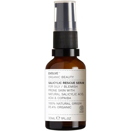 Натуральная салициловая спасательная сыворотка Organic Beauty, 1 жидкая унция, 30 мл, Evolve
Натуральная салициловая спасательная сыворотка Organic Beauty, 1 жидкая унция, 30 мл, Evolve
