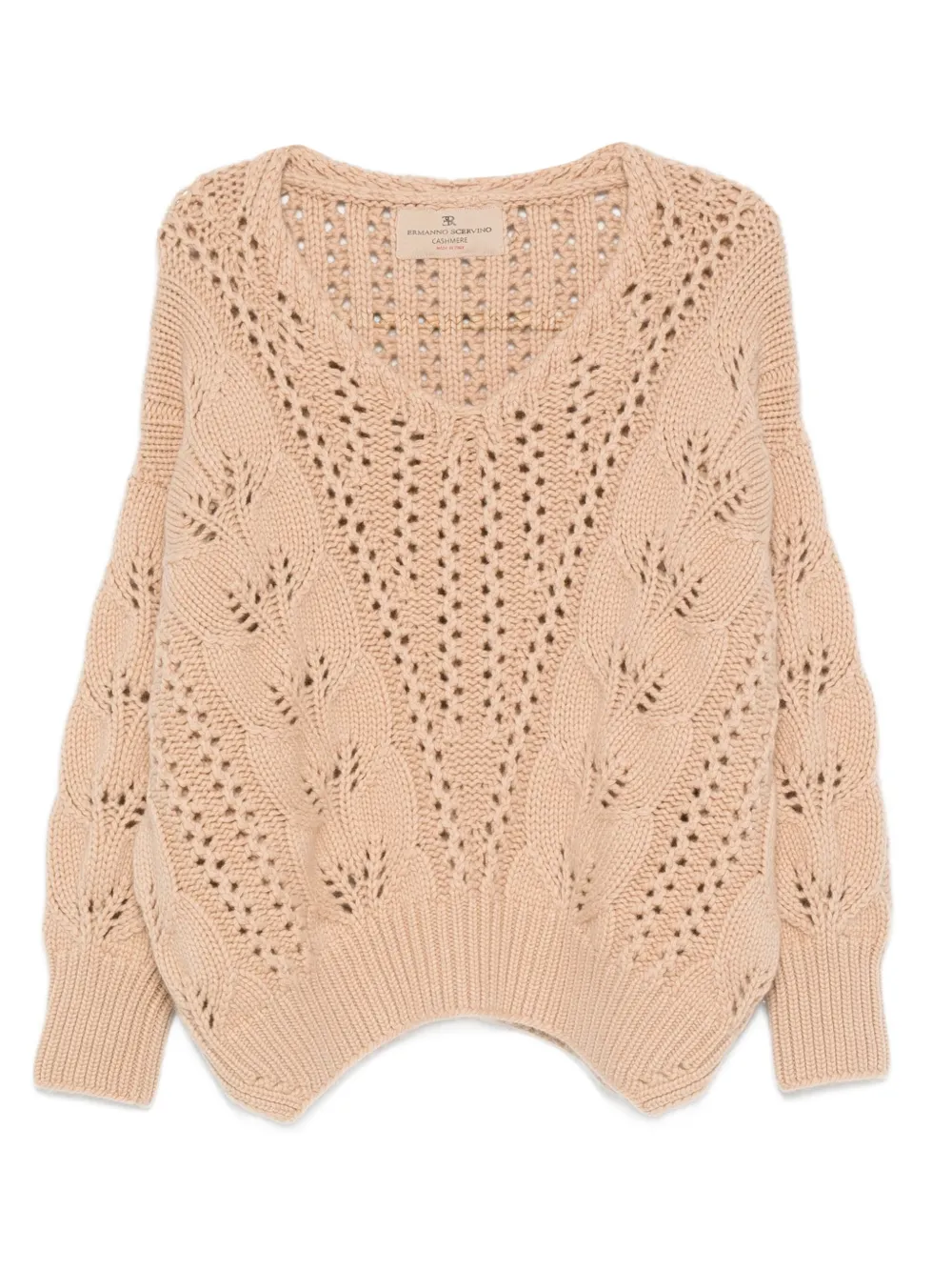 Джемпер открытой вязки Ermanno Scervino, нейтральный
Джемпер открытой вязки Ermanno Scervino, нейтральный