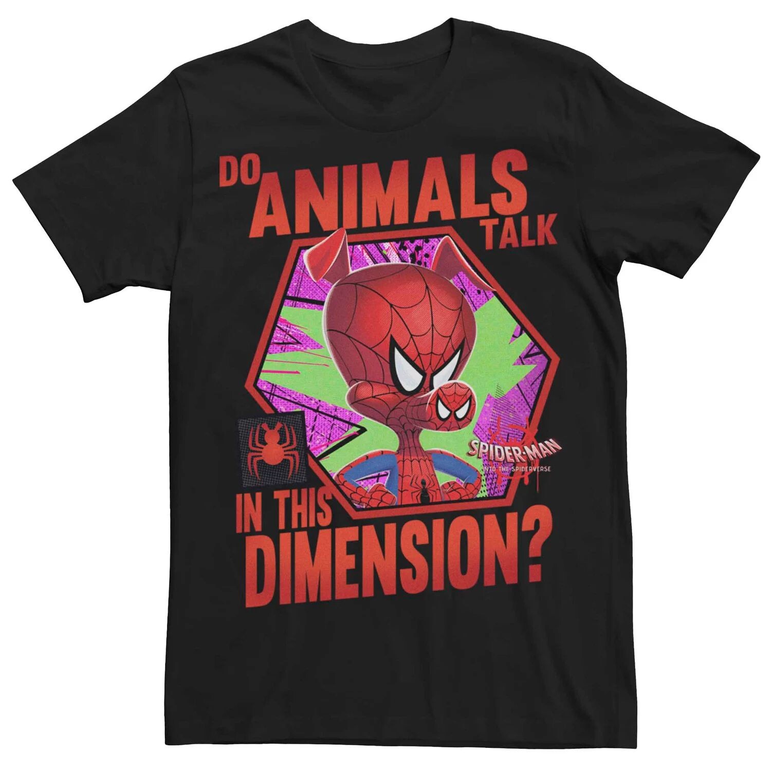 Мужская футболка Marvel Spider-Man Into The Spider-Ham Animals Talk Licensed Character
Мужская футболка Marvel Spider-Man Into The Spider-Ham Animals Talk Licensed Character