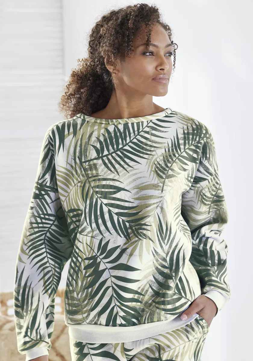 LASCANA свитер "рубашка для дома" с принтом в виде листьев по всей поверхности, одежда для дома, зеленый
LASCANA свитер "рубашка для дома" с принтом в виде листьев по всей поверхности, одежда для дома, зеленый