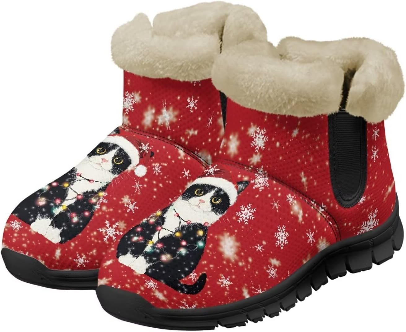 Зимние сапоги Noprintge для женщин и мужчин, мягкие с уютной плюшевой подкладкой, нескользящие теплые ботинки, Christmas Cat
Зимние сапоги Noprintge для женщин и мужчин, мягкие с уютной плюшевой подкладкой, нескользящие теплые ботинки, Christmas Cat