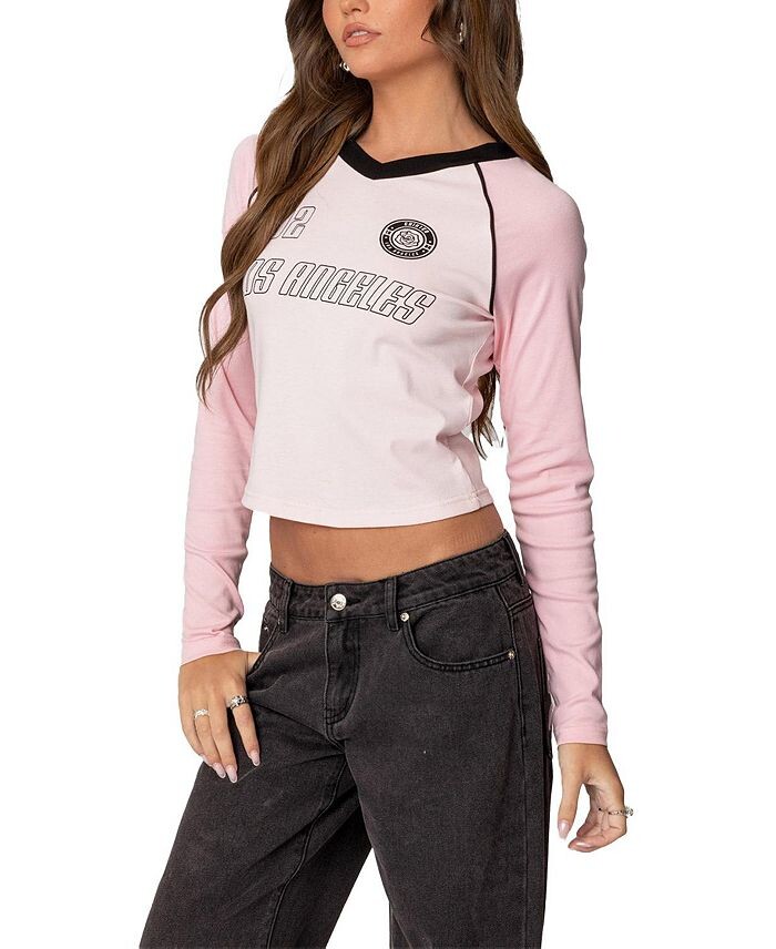 Футболка с длинным рукавом Edikted Game, розовый
Футболка с длинным рукавом Edikted Game, розовый