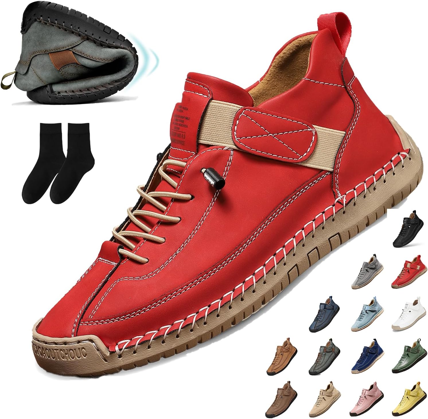 Женские повседневные ботинки-чукка на щиколотке, слипоны, дышащие лоферы, ручной работы кроссовки, средние по высоте, для ходьбы и вождения, плоская подошва Generic, красный
Женские повседневные ботинки-чукка на щиколотке, слипоны, дышащие лоферы, ручной работы кроссовки, средние по высоте, для ходьбы и вождения, плоская подошва Generic, красный