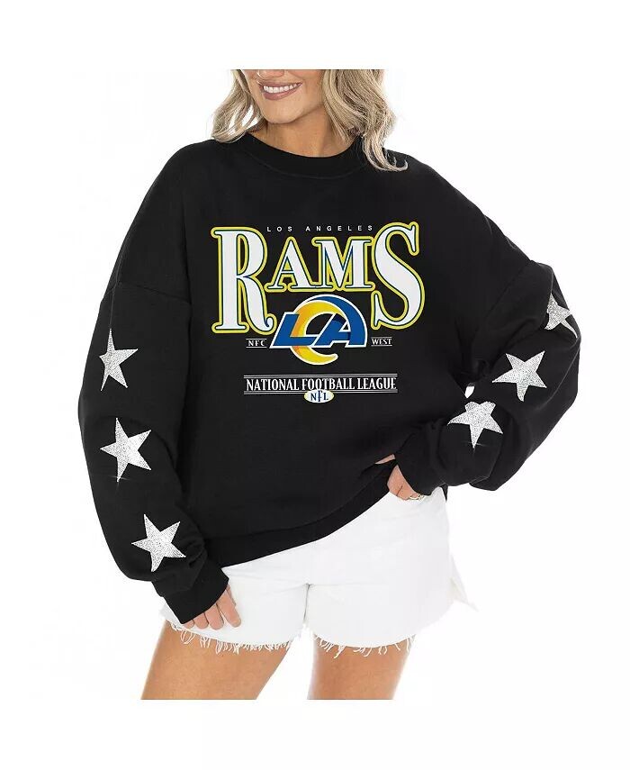 Женский черный свитер Los Angeles Rams со стразами и звездами на рукавах Settle the Score Tri-Blend Gameday Couture
Женский черный свитер Los Angeles Rams со стразами и звездами на рукавах Settle the Score Tri-Blend Gameday Couture