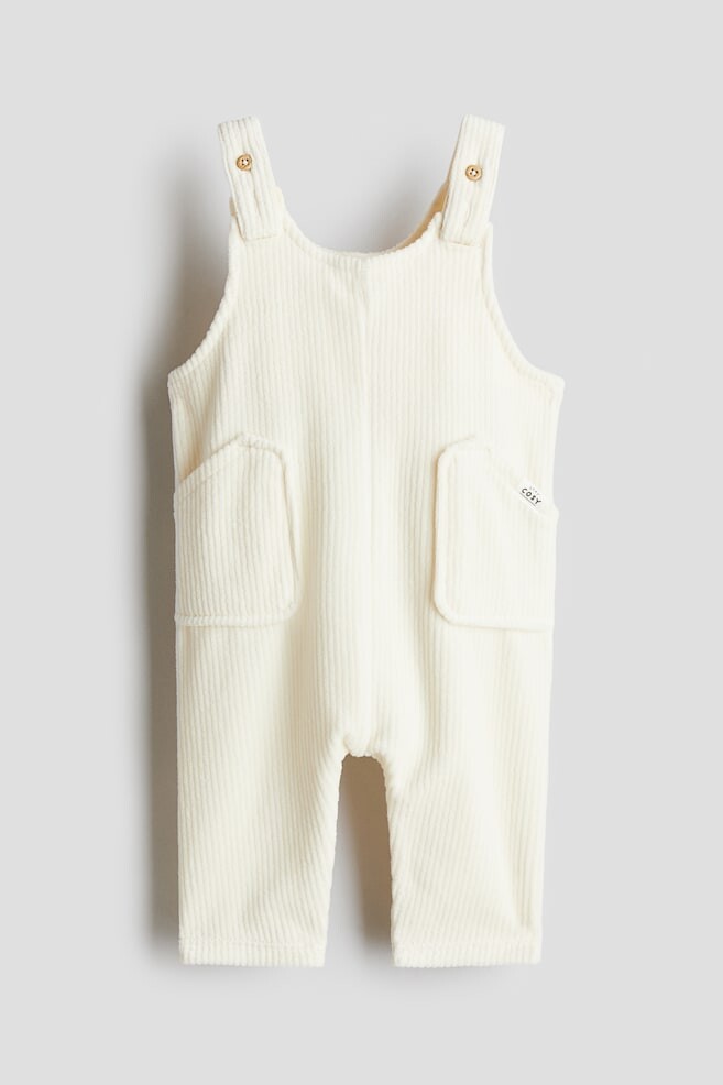 Ребристые велюровые комбинезоны H&M, белый
Ребристые велюровые комбинезоны H&M, белый
