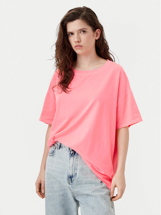 Футболка оверсайз Pymaz PYM02AH24 American Vintage, розовый 
Футболка оверсайз Pymaz PYM02AH24 American Vintage, розовый