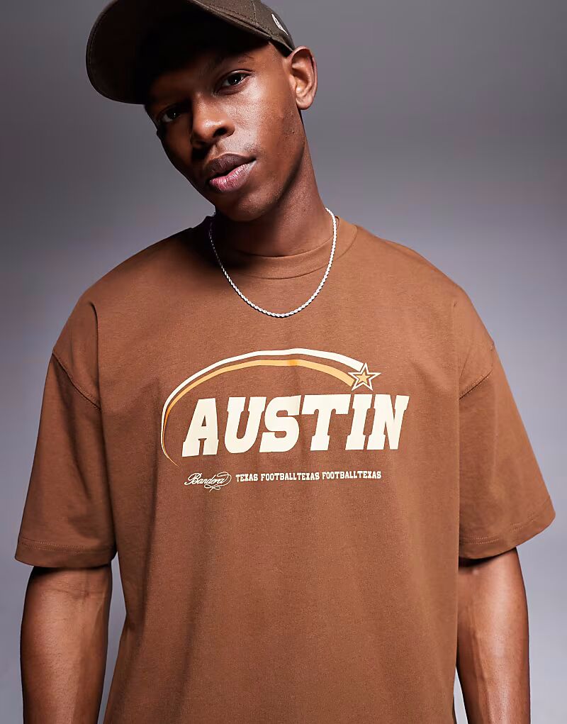 Футболка свободного кроя ASOS DESIGN с изображением города коричневого цвета
Футболка свободного кроя ASOS DESIGN с изображением города коричневого цвета