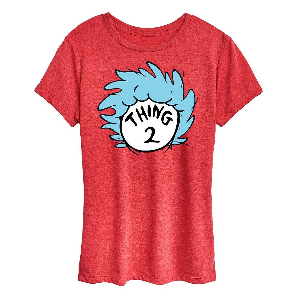 Женская футболка с рисунком Dr. Seuss Thing 2 Licensed Character, цвет Heather Red
Женская футболка с рисунком Dr. Seuss Thing 2 Licensed Character, цвет Heather Red