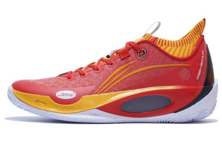 Баскетбольные кроссовки Wade 808 Ultra мужские с низким верхом, красные/черные Lining