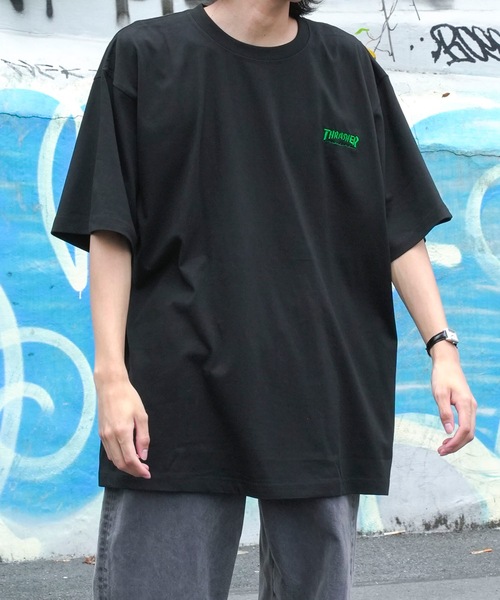 Футболка с коротким рукавом, вышитый логотип THRASHER, черно-зеленый
Футболка с коротким рукавом, вышитый логотип THRASHER, черно-зеленый