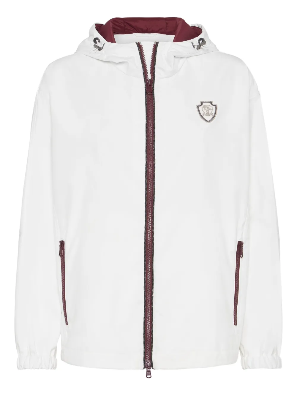 Куртка с капюшоном и нашивкой-логотипом Brunello Cucinelli, белый
Куртка с капюшоном и нашивкой-логотипом Brunello Cucinelli, белый