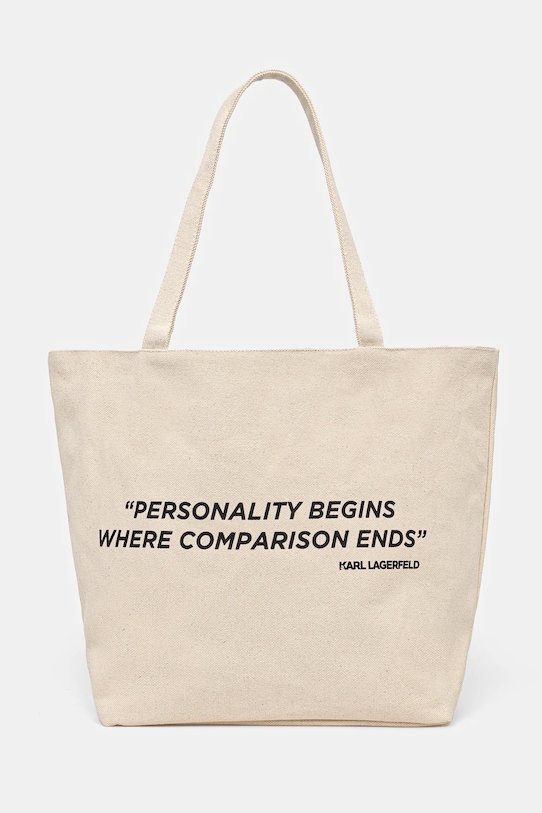 Двусторонняя сумка Karl Lagerfeld, бежевый 
Двусторонняя сумка Karl Lagerfeld, бежевый
