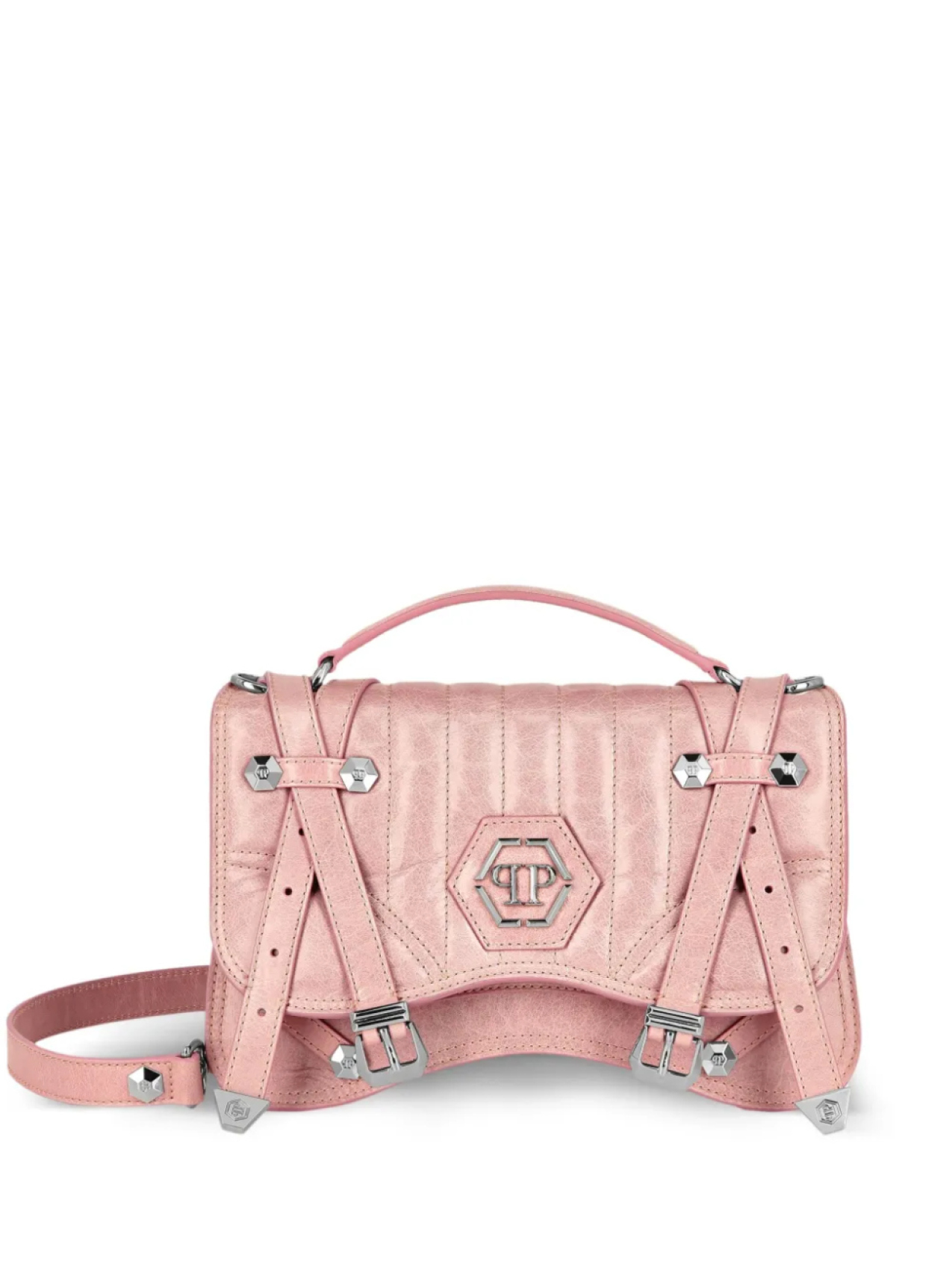 Сумка-тоут Hexagon среднего размера Philipp Plein, розовый
Сумка-тоут Hexagon среднего размера Philipp Plein, розовый
