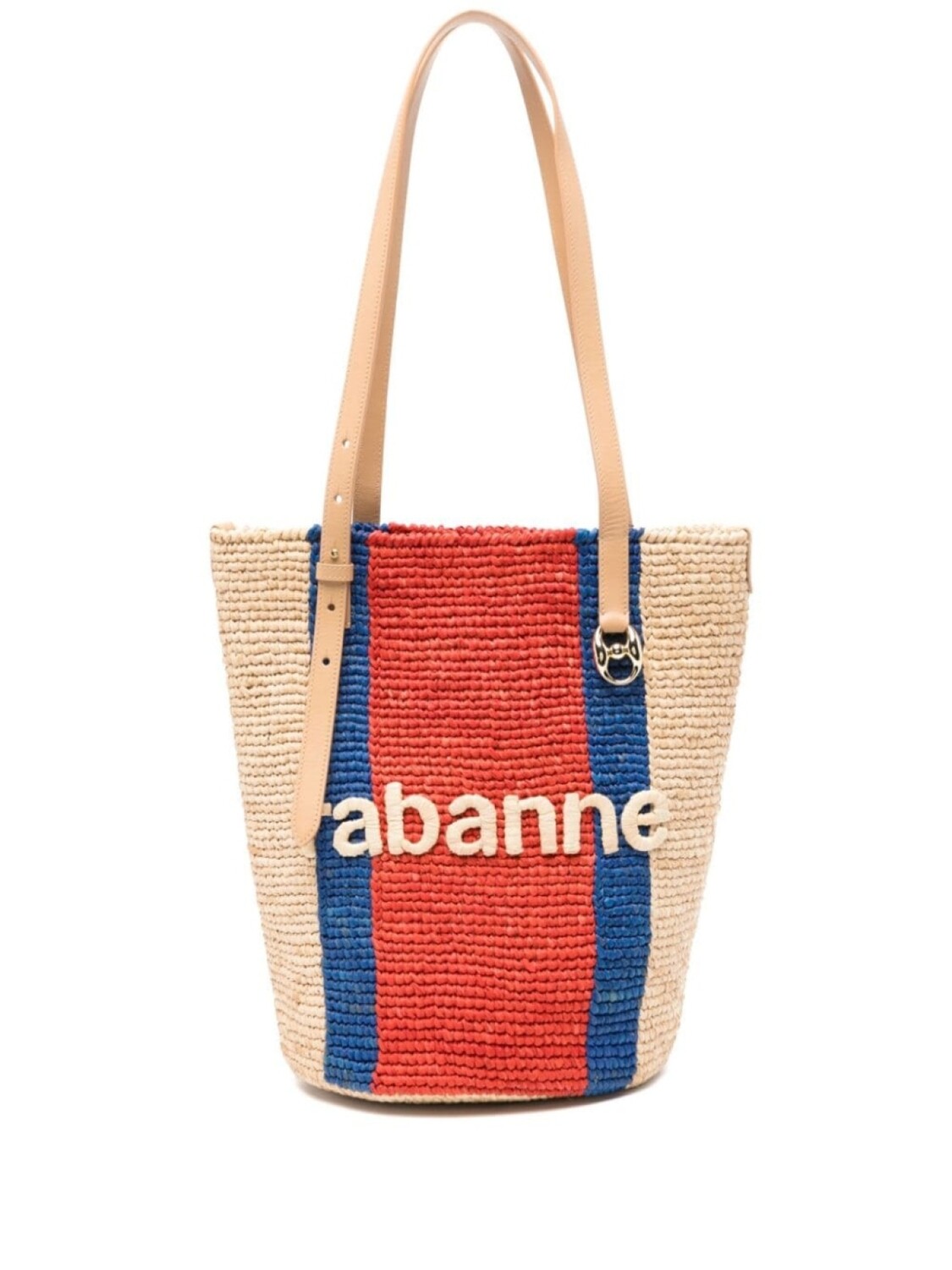 Rabanne сумка-тоут с тисненым логотипом, нейтральный цвет
Rabanne сумка-тоут с тисненым логотипом, нейтральный цвет