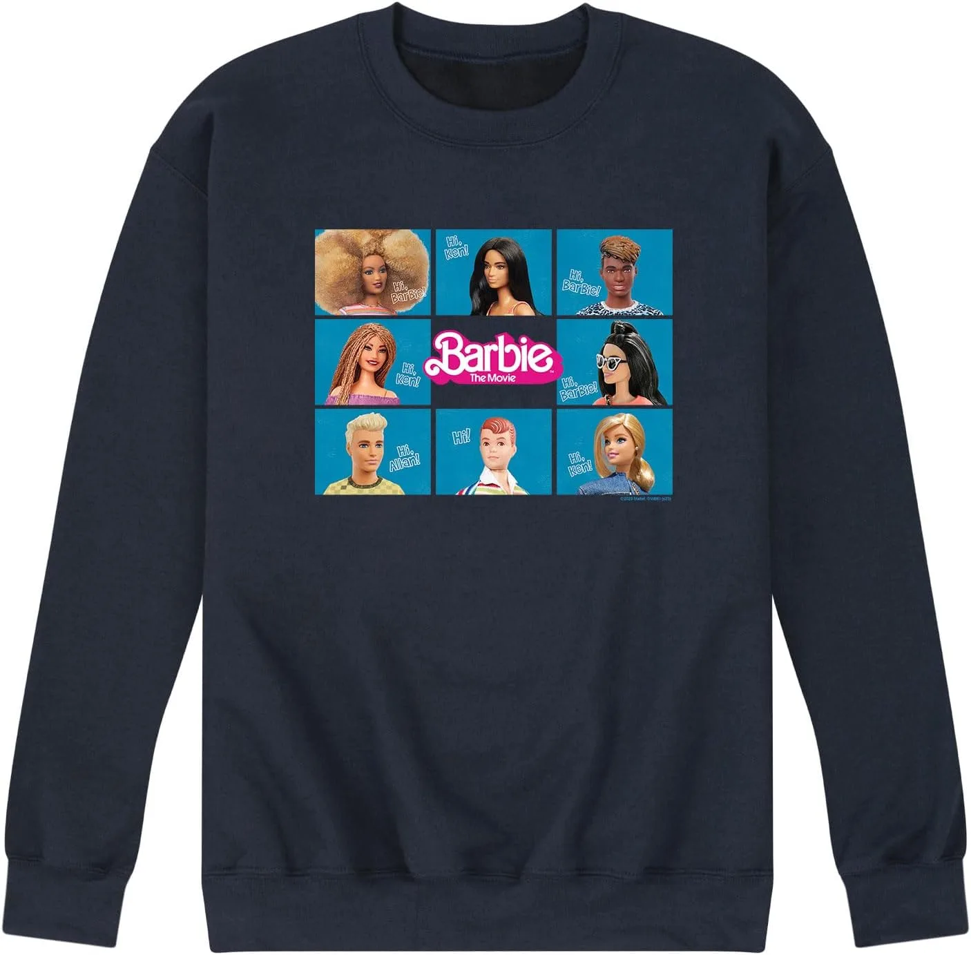 Барби: Фильм, Кен и Аллан — мужской флисовый свитер Barbie
Барби: Фильм, Кен и Аллан — мужской флисовый свитер Barbie