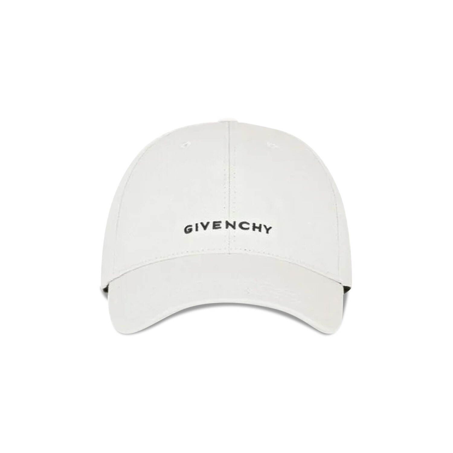 Изогнутая кепка Живанши с вышитым логотипом Белая 
Изогнутая кепка Живанши с вышитым логотипом Белая