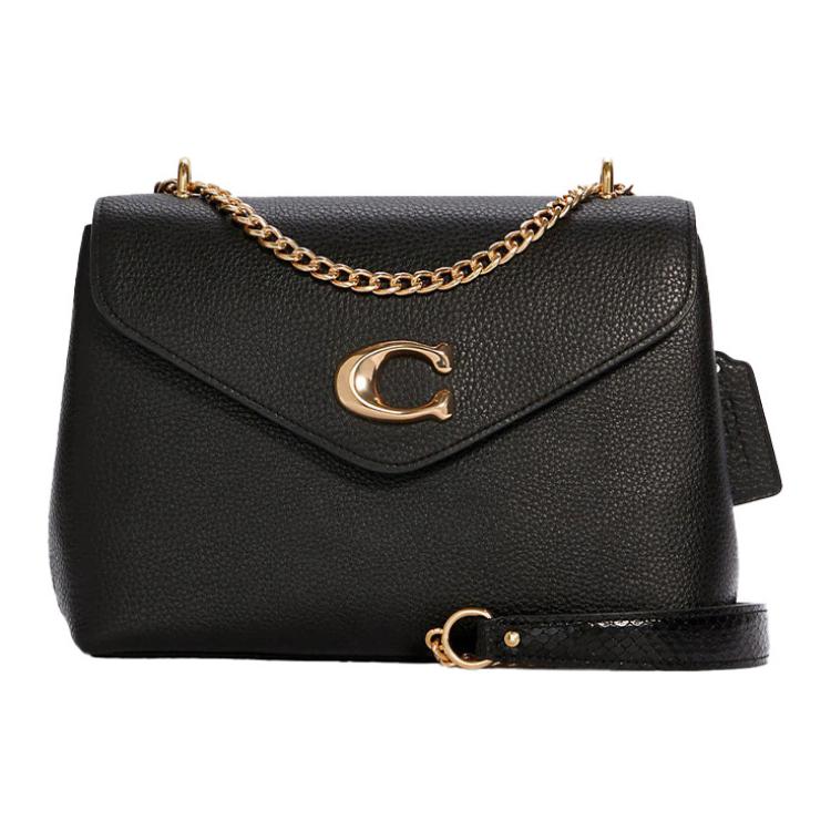 COACH Кожаная сумка через плечо с клапаном среднего размера
COACH Кожаная сумка через плечо с клапаном среднего размера